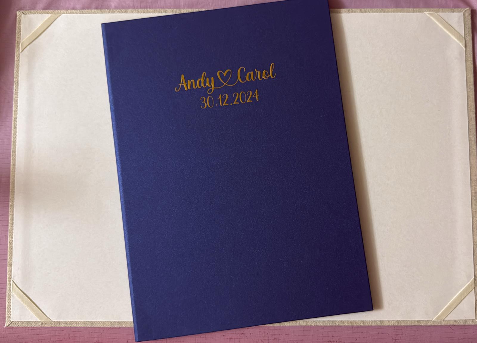 藍色證書套預覽